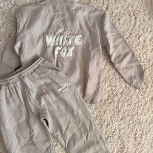 White Fox hoodie set